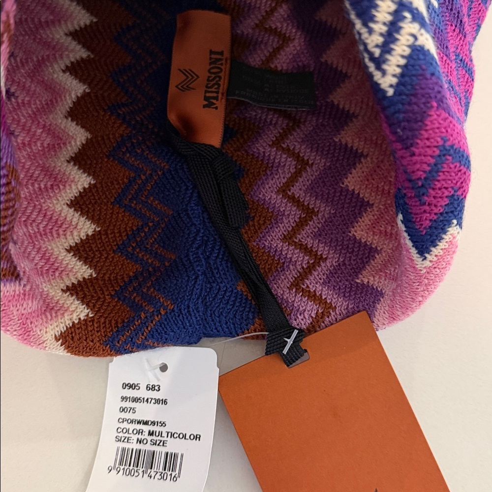 Missoni Multicolor Zigzag Beanie, New With Tags - Picture 2 of 3